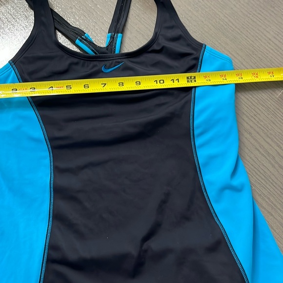 Nike Women's Black and Blue Swim Top - Picture 7 of 8